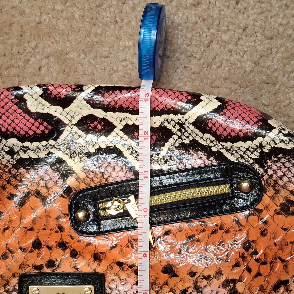 Betsey Johnson Betseyville Snakeskin Print Purse - Picture 5 of 7